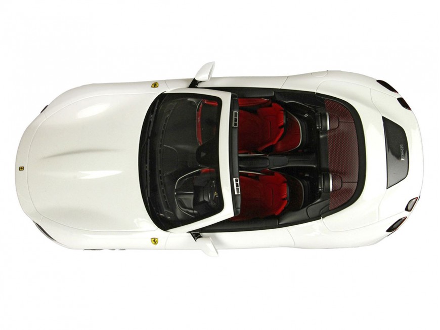Ferrari Roma Spider BBR Models 1/18 P18230C Bianco Cervino Metallizzato con vetrina