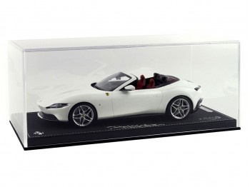 Ferrari Roma Spider BBR Models 1/18 P18230C Cervin Blanc Métallisé avec vitrine
