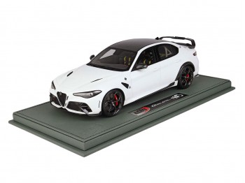 Alfa Romeo Giulia GTAm BBR Models 1/18 BBRC1852B-21 Bianco Trofeo con vetrina