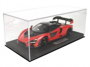 McLaren Senna BBR Models 1/18 P18149F1 Rosso Accent con vetrina