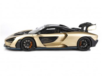 McLaren Senna BBR Models 1/18 P18149P Oro Metallizzato con vetrina