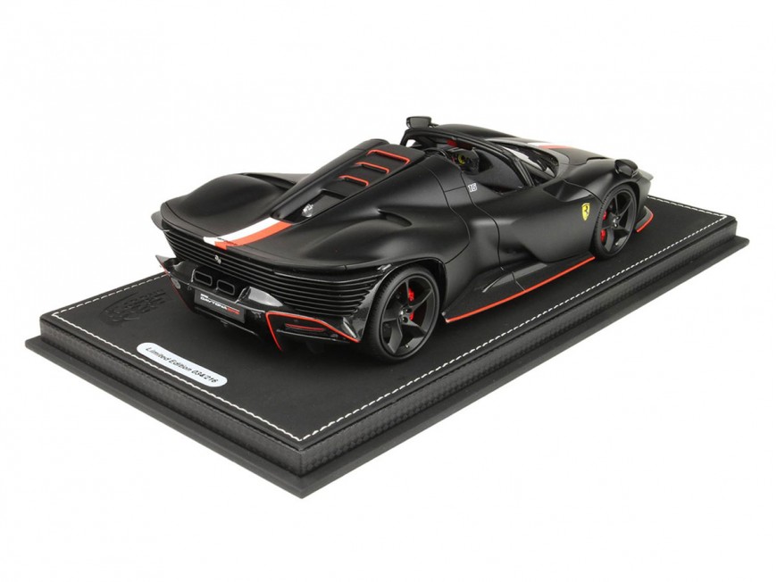 Ferrari Daytona SP3 Icona Spider Charles Leclerc BBR Models 1/18 P18214CL Nero Opaco con vetrina