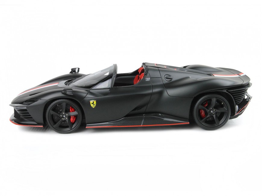 Ferrari Daytona SP3 Icona Spider Charles Leclerc BBR Models 1/18 P18214CL Nero Opaco con vetrina