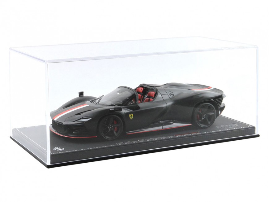 Ferrari Daytona SP3 Icona Spider Charles Leclerc BBR Models 1/18 P18214CL Nero Opaco con vetrina