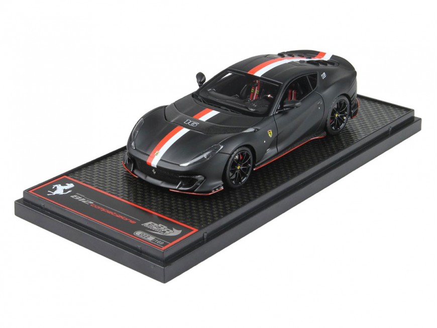 Ferrari 812 Competizione Charles Leclerc 1/43 BBRC284 Nero Opaco