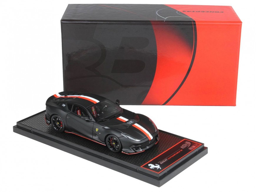 Ferrari 812 Competizione Charles Leclerc 1/43 BBRC284 Nero Opaco