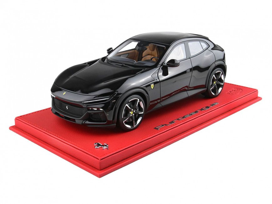 Ferrari Purosangue BBR Models 1/18 P18219C Nero Purosangue Metallizzato con vetrina