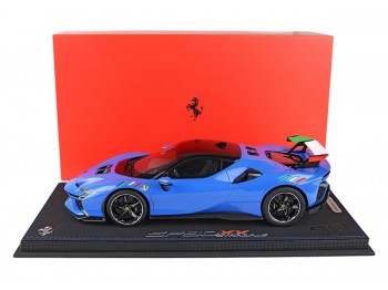 Ferrari SF90 XX Stradale BBR Models 1/18 P18237ITA Blu Francia con vetrina