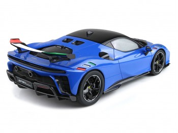 Ferrari SF90 XX Stradale BBR Models 1/18 P18237ITA Blu Francia con vetrina