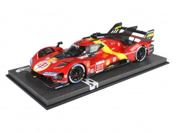 Ferrari 499P Winner Le Mans 2023 Car n.51 BBR Models 1/18 P18239 con vetrina