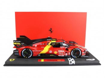 Ferrari 499P Winner Le Mans 2023 Car n.51 BBR Models 1/18 P18239 con vetrina