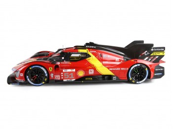 Ferrari 499P Winner Le Mans 2023 Car n.51 BBR Models 1/18 P18239 con vetrina
