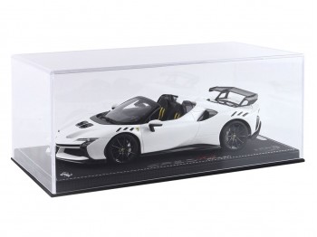 Ferrari SF90 XX Spider BBR Models 1/18 P18238L1 Cervin Blanc avec vitrine