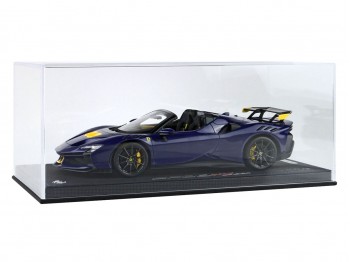 Ferrari SF90 XX Spider BBR Models 1/18 P18238I Bleu Électrique Métallisé avec vitrine