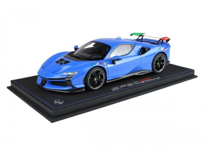 Ferrari SF90 XX Stradale BBR Models 1/18 P18237ITA1 Blu Francia con vetrina