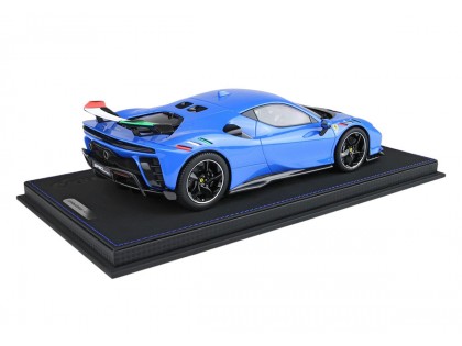 Ferrari SF90 XX Stradale BBR Models 1/18 P18237ITA1 Blu Francia con vetrina 2