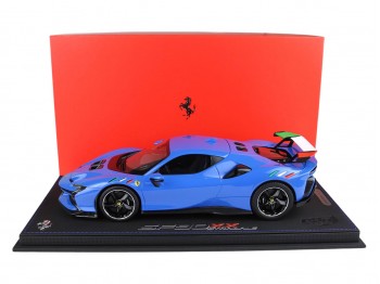 Ferrari SF90 XX Stradale BBR Models 1/18 P18237ITA1 French Blue with display case