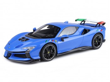 Ferrari SF90 XX Stradale BBR Models 1/18 P18237ITA1 French Blue with display case
