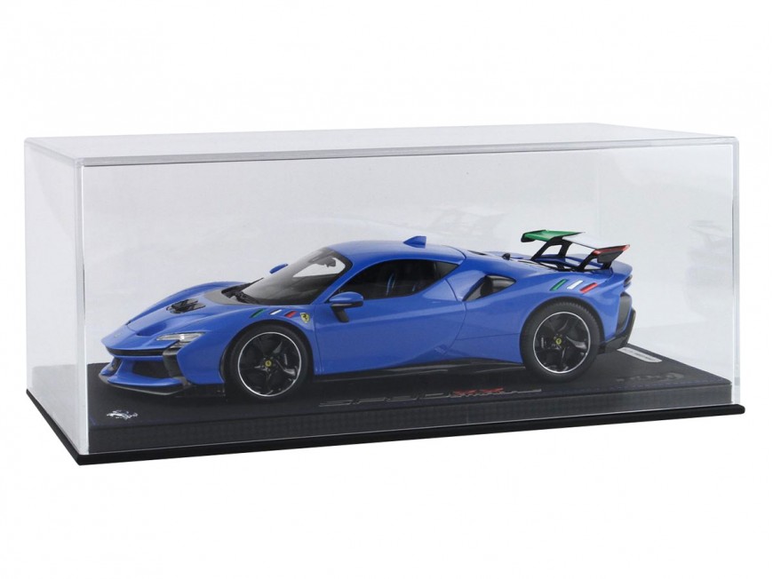 Ferrari SF90 XX Stradale BBR Models 1/18 P18237ITA1 French Blue with display case