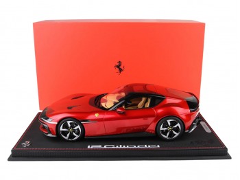 Ferrari 12Cilindri BBR Models 1/18 P18254G Rouge Ardent Métallisé