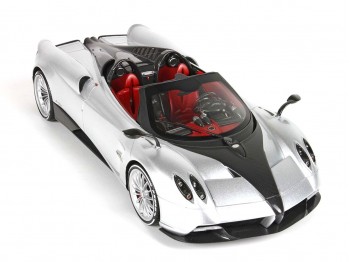 Pagani Huayra Roadster BBR Models 1/18 P18148I Gris Micalisé avec vitrine