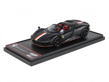 Ferrari Daytona SP3 Icona Spider Charles Leclerc BBR Models 1/43 BBRC267CL Noir Mat