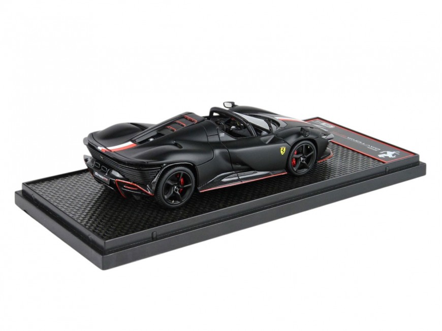 Ferrari Daytona SP3 Icona Spider Charles Leclerc BBR Models 1/43 BBRC267CL Nero Opaco