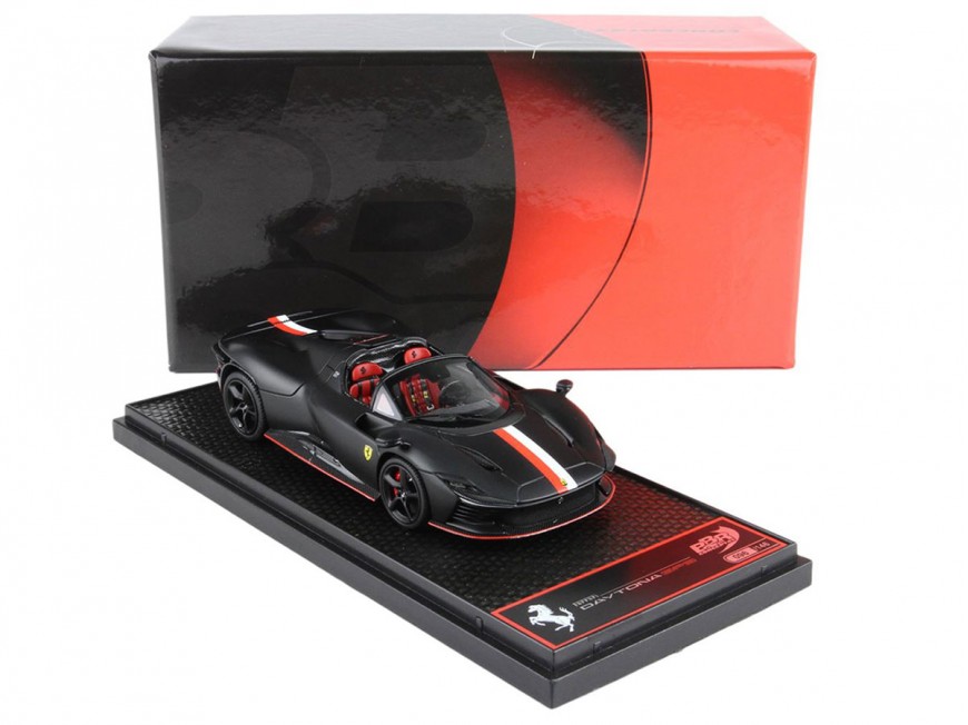 Ferrari Daytona SP3 Icona Spider Charles Leclerc BBR Models 1/43 BBRC267CL Nero Opaco