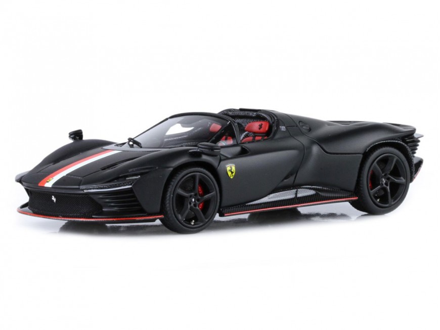 Ferrari Daytona SP3 Icona Spider Charles Leclerc BBR Models 1/43 BBRC267CL Noir Mat