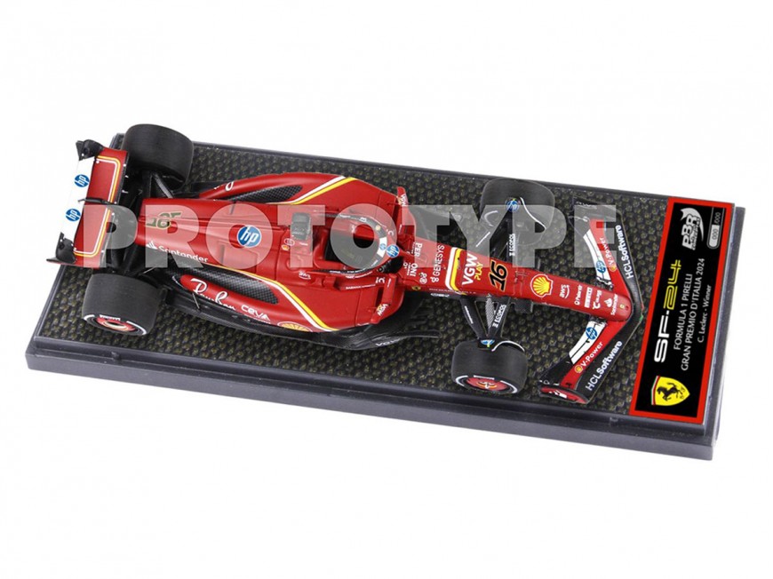 Ferrari SF-24 GP Italy Monza Charles Leclerc Winner BBR Models 1/43 BBRC307A