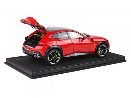 Ferrari Purosangue die-cast ouvrable BBR Models 1/18 HE180053BDIE Rouge de Course 322 toit panoramique avec vitrine 2