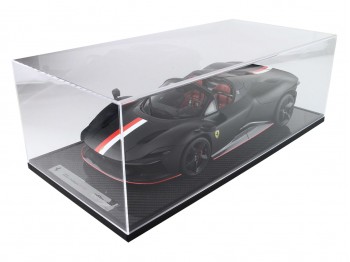 Ferrari Daytona SP3 Icona Spider Charles Leclerc BBR Models 1/12 BBR1217CL Nero Opaco con vetrina