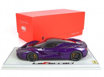 Ferrari LaFerrari BBR Models 1/18 P1867DUBAI Metallic Violet with display case