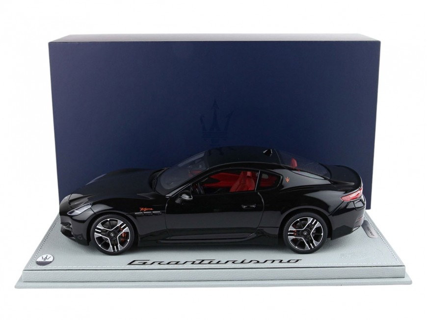 Maserati GranTurismo Folgore BBR Models 1/18 P18240C Noir Absolu avec vitrine