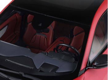 Ferrari Purosangue BBR Models 1/18 P18231G Matt Red F1-75 panoramic roof with display case