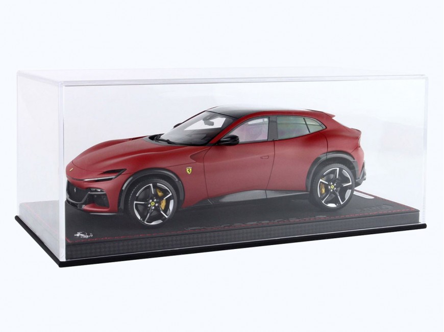 Ferrari Purosangue BBR Models 1/18 P18231G Rosso F1-75 Opaco tetto panoramico con vetrina