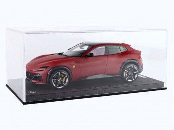 Ferrari Purosangue BBR Models 1/18 P18231G Matt Red F1-75 panoramic roof with display case