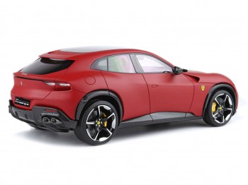 Ferrari Purosangue BBR Models 1/18 P18231G Matt Red F1-75 panoramic roof with display case