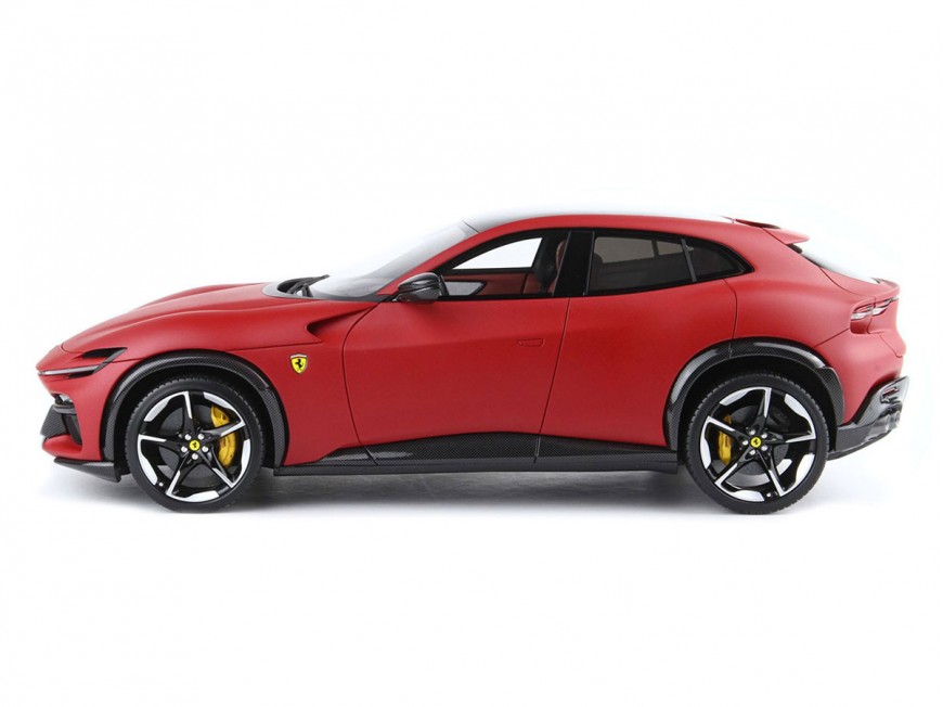 Ferrari Purosangue BBR Models 1/18 P18231G Matt Red F1-75 panoramic roof with display case