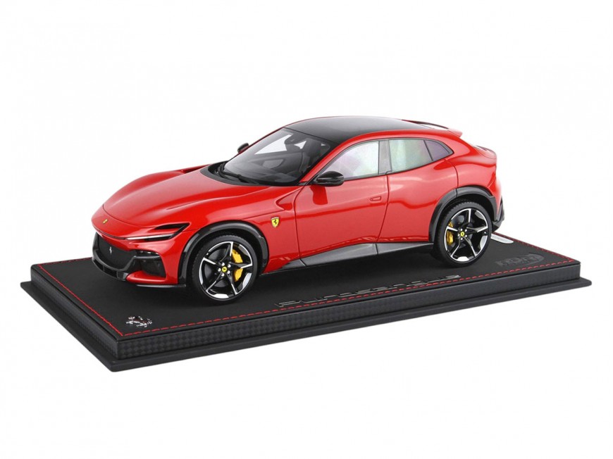 Ferrari Purosangue BBR Models 1/18 P18231N Rosso Corsa 322 tetto panoramico con vetrina