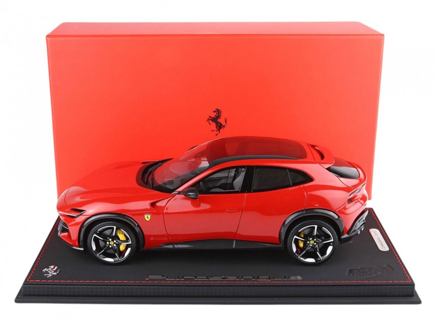 Ferrari Purosangue BBR Models 1/18 P18231N Rosso Corsa 322 tetto panoramico con vetrina
