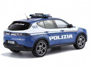 Alfa Romeo Tonale Setup Police BBR Models 1/18 BBRC1856POL with display case
