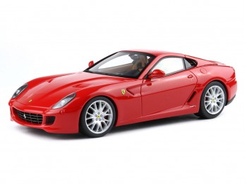 Ferrari 599 GTB Fiorano Boîte de Vitesses Manuelle BBR Models 1/18 BBR1872A1 Rouge de Course 322 avec vitrine