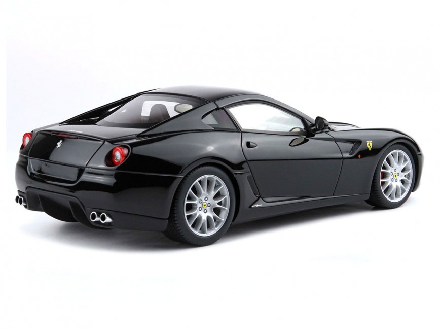 Ferrari 599 GTB Fiorano Manual Gearbox BBR Models 1/18 BBR1872D DS Black with display case