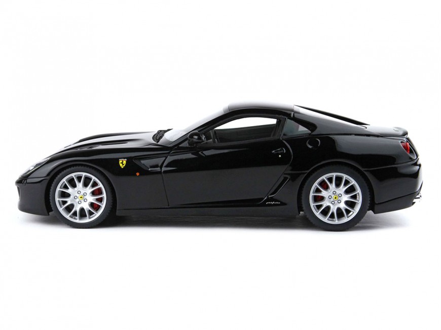 Ferrari 599 GTB Fiorano Manual Gearbox BBR Models 1/18 BBR1872D DS Black with display case