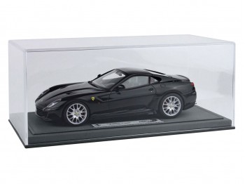 Ferrari 599 GTB Fiorano Boîte de Vitesses Manuelle BBR Models 1/18 BBR1872D Noir DS avec vitrine