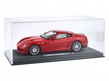 Ferrari 599 GTB Fiorano Boîte de Vitesses Manuelle BBR Models 1/18 BBR1872A1 Rouge de Course 322 avec vitrine