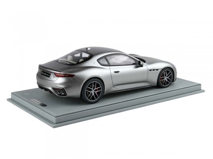 Maserati GranTurismo Trofeo BBR Models 1/18 P18227B Grigio Maratea Opaco con vetrina 2