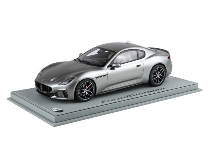 Maserati GranTurismo Trofeo BBR Models 1/18 P18227B Grigio Maratea Opaco con vetrina