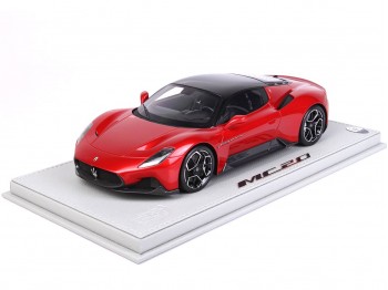 Maserati MC20 BBR Models 1/18 P18191C1 Metallic Vincente Red with display case